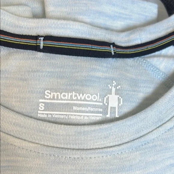 Smartwool Women's Classic Thermal Merino Base Layer Crew Winter Sky Heather - Picture 6 of 13
